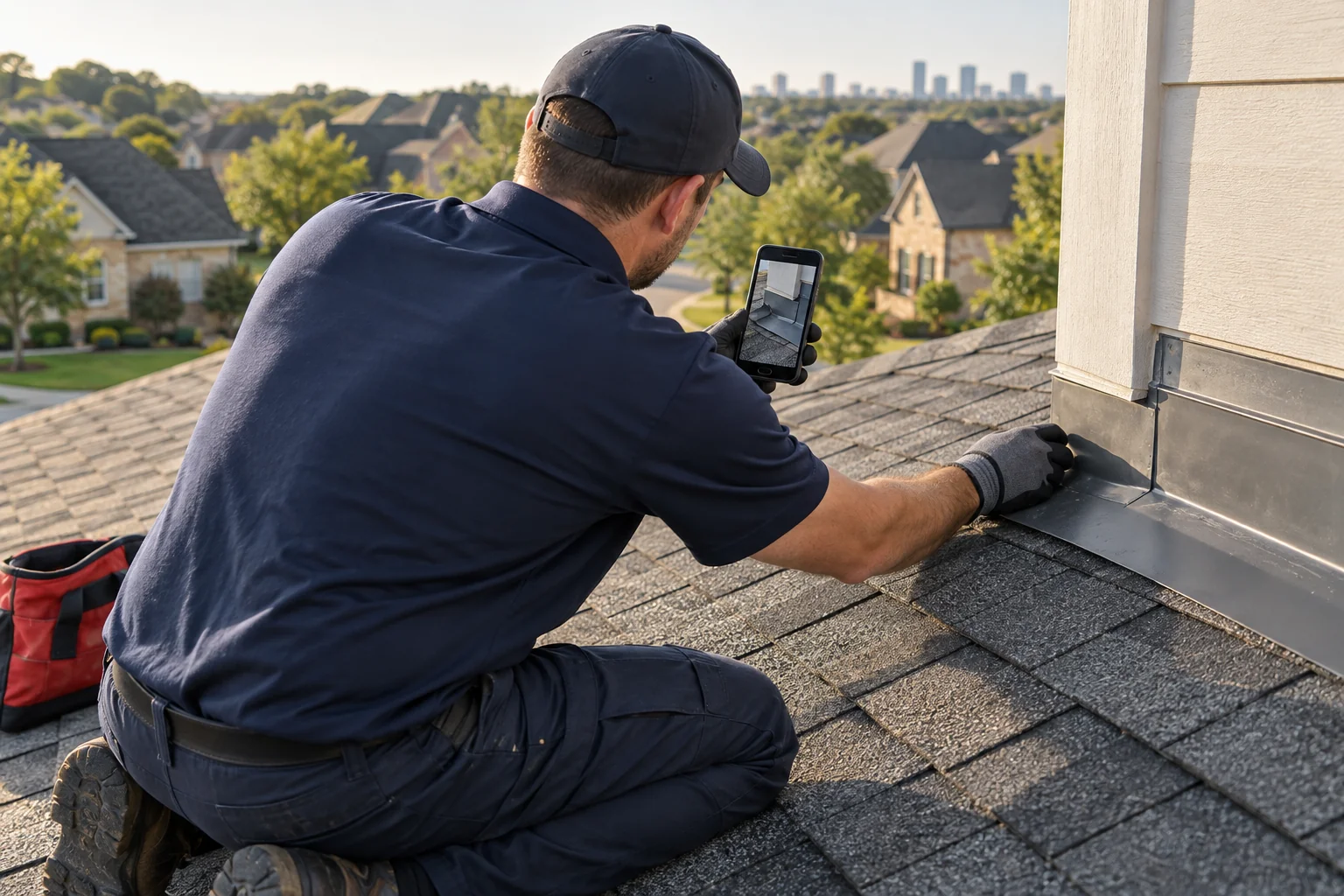 Illustrative roof inspection